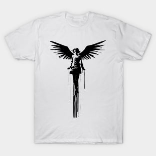 Angel Rising Graffiti Art T-Shirt